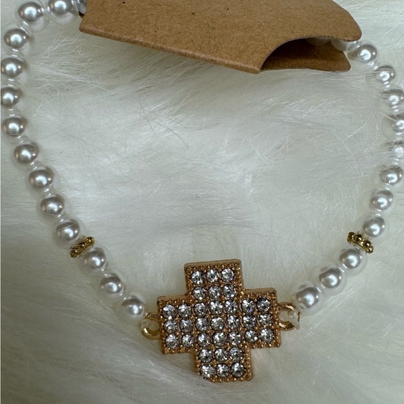 PEARL AND CRYSTAL BEADED EXPANDABLE BRACELET - Picture 14 of 17